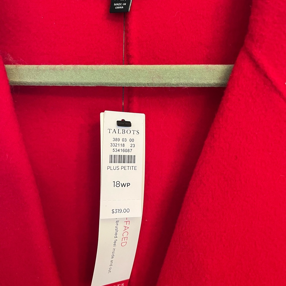 Talbots Red Wool Jacket - Picture 2 of 3